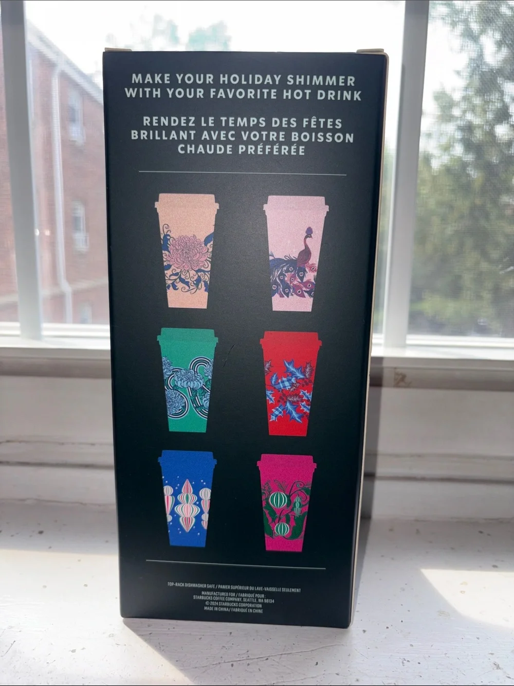 16oz Starbucks multi pack Reusable Hot Cup Set - Pink, Green, Red, Blue, Orange